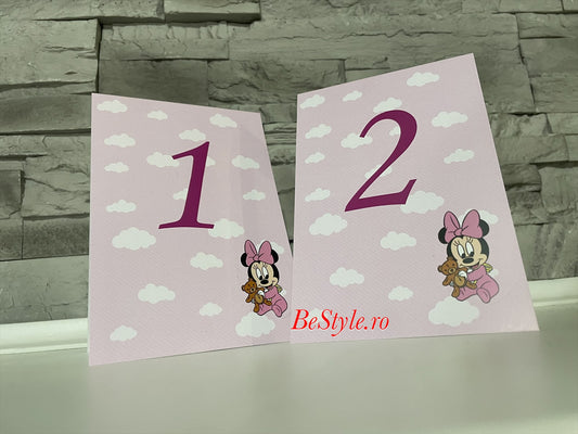 Numar de masa botez BSNB14 - Baby Minnie Mouse
